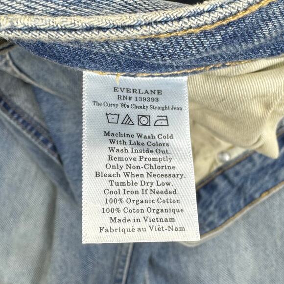 Everlane Women's The Curvy 90's Cheeky Straight Leg Jean Size 26 Crop - Picture 11 of 15